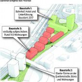 Seequartier Bregenz: Vorrang für den Bahnhof