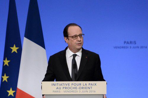 Frankreichs Präsident lud zu einem Nahost-Gipfel nach Paris. 