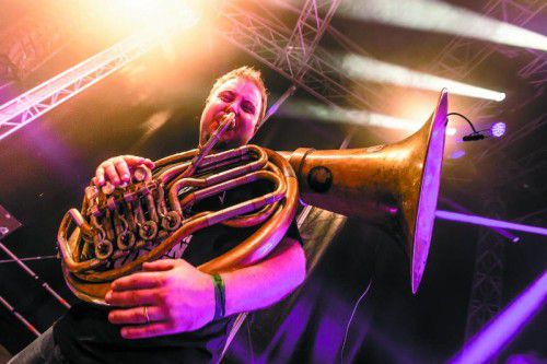 Freitag: Genussparty mit der Blasmusik Lesanka, Da Blachhauf’n XXL (Bild), Lesanka DELUXE und The Exception.