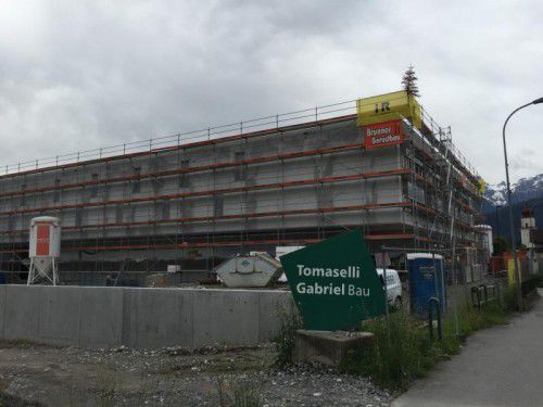 Im Thüringer Zentrum wird am Innenausbau gearbeitet.
