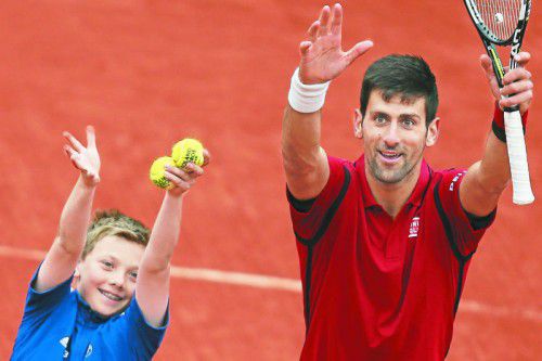 Immer für eine besondere Aktion gut: Novak Djokovic