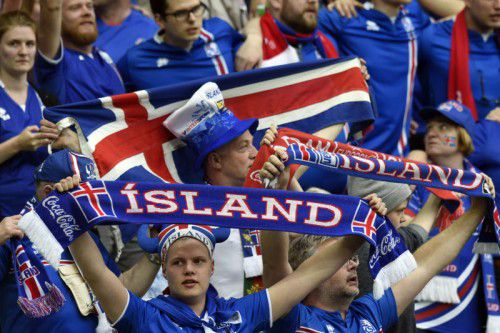 Islands Fans verwandelten Saint-Etienne in eine Partystadt.