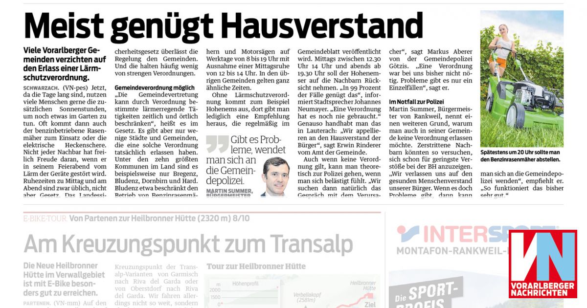 Meist Genugt Hausverstand Vorarlberger Nachrichten Vn At