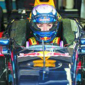 Vonn drückte in einem Rennauto aufs Gaspedal