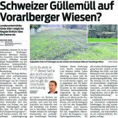 Anzeigen wegen Verdachts der illegalen Einfuhr von Gülle
