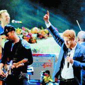 Coldplay spielten bei Prinz Harrys Konzert