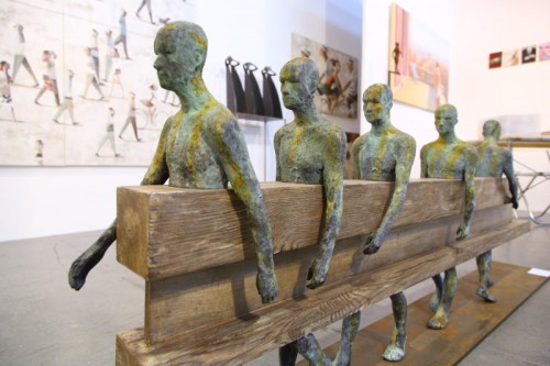 Arbeit des Künstlers Jesus Curià, präsentiert von Anquin’s Galeria d’Art aus Spanien auf der Kunstmesse Art Bodensee in Dornbirn.