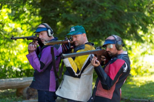 Das Trio Gert Loacker-Schöch, Jürgen Schneider und Andreas Gasser (von links) holte in den Teambewerben Silber und Bronze.