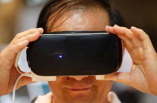 Die Virtual Reality Brille Gear VR von Samsung.