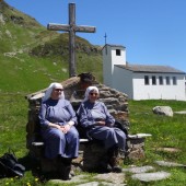 Pause bei der Barbarakapelle