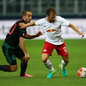 Salzburgs Ulmer spielte gegen Liepaja im Leipzig-Dress