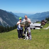 Da schau her! Die VN mit auf Wanderschaft