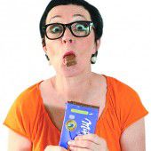 Do will ma faschta, verkut oam a Schuklad. Hanπra gad a Rippa brocha.