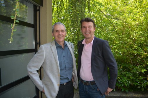 Ing. Karl Grabher (Grabher, Der Baumeister) und Christian Hefel (Hefel Wohnbau).