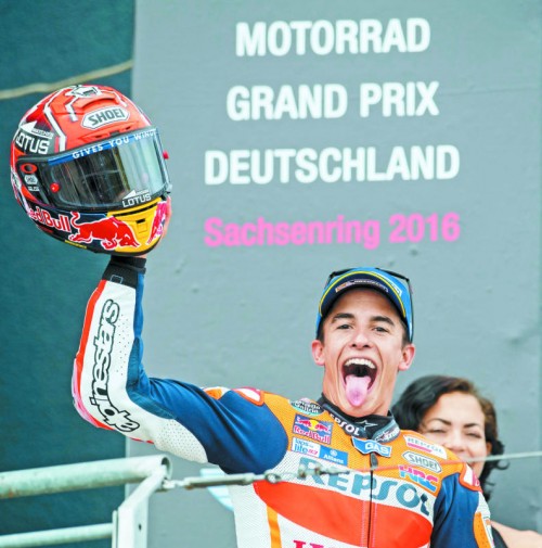 Marc Marquez bleibt der Herr im Haus am Sachsenring: der Spanier ist beim deutschen Grad Prix seit sieben Jahren ungeschlagen.