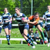 Peter mit gelungener Feuertaufe im Rugby