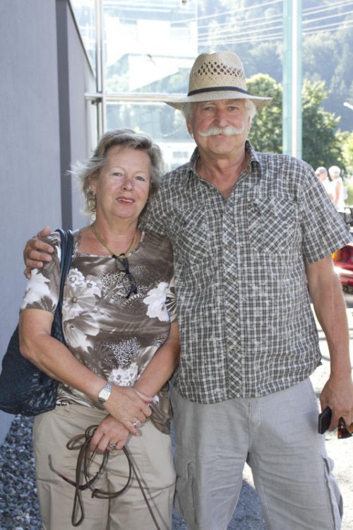 Norbert Reis und Marianne waren bei bester Stimmung, als es von Russmedia Richtung Rankweil ging.