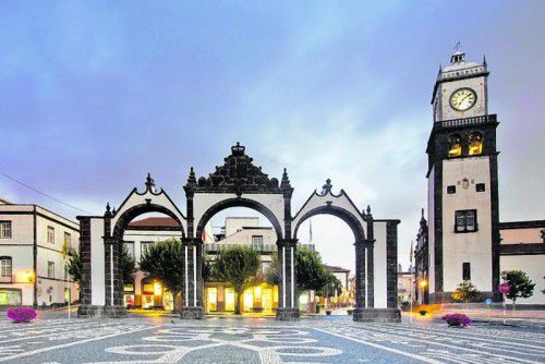 Ponta Delgada ist die barocke Hauptstadt der Azoren.