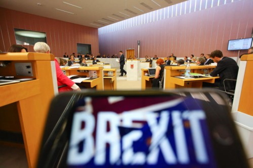 Schwerpunktthema im Landhaus waren der Brexit und seine mögliche Folgen.