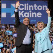 Clinton zieht mit Kaine in die Wahlschlacht
