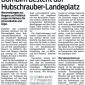 Landeplatz für Hubschrauber am Krankenhaus Dornbirn