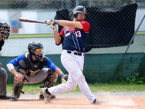 Zac Fisher (r.) schlug Dornbirn per Home-Run zum Sieg.