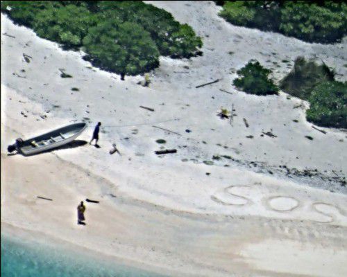 Acht Tage lang harrte das Paar auf der Insel aus.