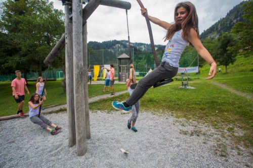 Auch Helene findet das Camp im Ebnit toll.
