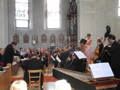 Barockensemble der Wiener Symphoniker mit der Sopranistin Cornelia Horak in der Wallfahrtskirche Bildstein.