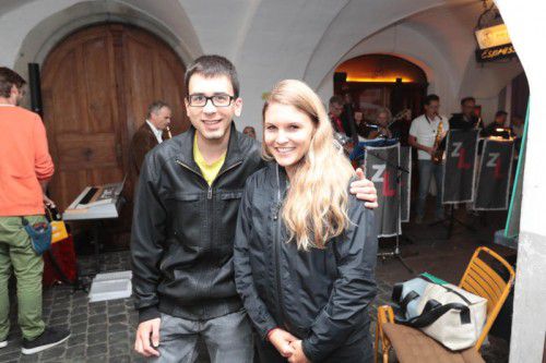Bestens gelaunt im Konzert: Rafael Frei und Judith Tiefenthaler.