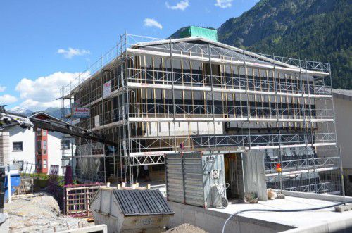 Das Innerbrazer Gemeindezentrum nimmt Gestalt an.