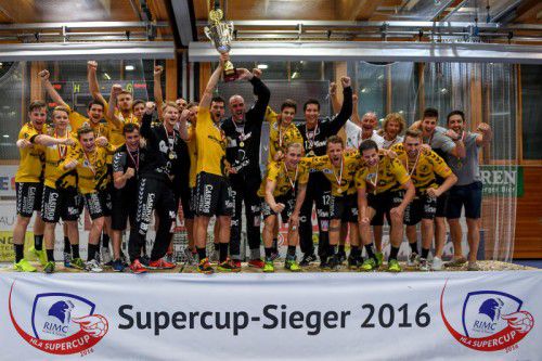 Die Bregenzer Handballer durften nach knapp sechs Jahren schöpferischer Pause wieder über einen Titel jubeln.