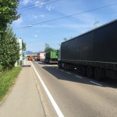 Zu viele Lkw in Lustenau