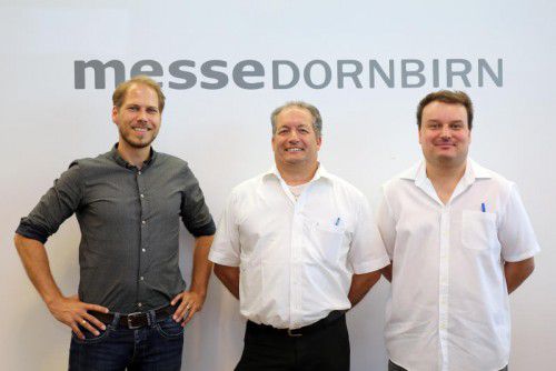 Die neuen Caterer im Messequartier (v.l.n.r.): Florian Kresser (Aqua Mühle Vorarlberg), Andreas Meusburger und Alexander Hämmerle.