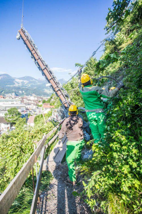 Schutzbauten gegen Naturgefahren genießen im Land einen hohen Stellenwert.