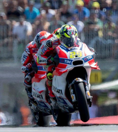 In Spielberg waren Iannone (r.) und Dovizioso (l.) unschlagbar.