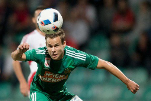 Mit zwei Kopfballtreffern und einem dritten Tor sorgte Louis Schaub dafür, dass Rekordmeister Rapid bereits für die Gruppenphase der Europa League planen kann.