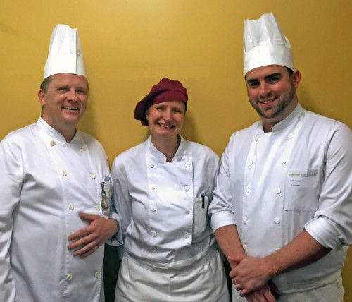 Neues Küchenteam am KH Dornbirn: Torsten Kappei, Monika Otte, Martin Amann.