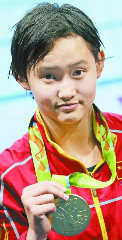 Ren Qian ist neue Olympiasiegerin im Turmspringen.