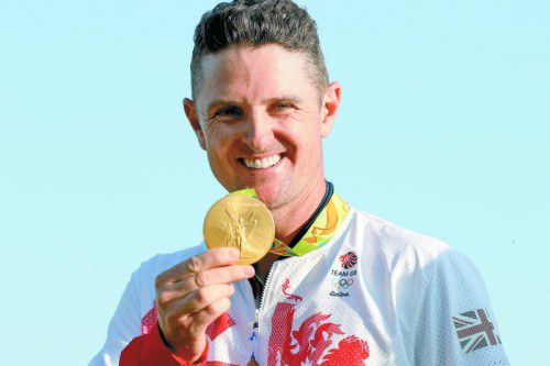 Sieger beim olympischen Golf-Comeback: Justin Rose.