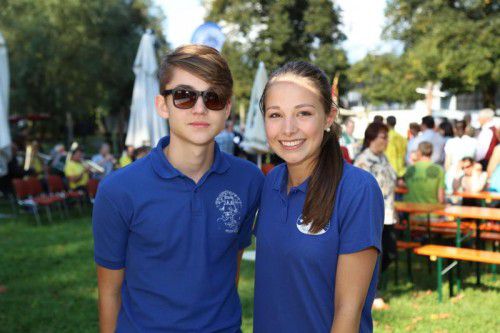 Auch Julian und Lisa feierten beim Reichenfeldfest mit.