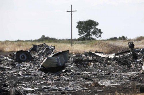 Beim Absturz der Boeing starben alle 298 Insassen. Das Flugzeug war auf dem Weg von Amsterdam nach Kuala Lumpur. Foto: Reuters