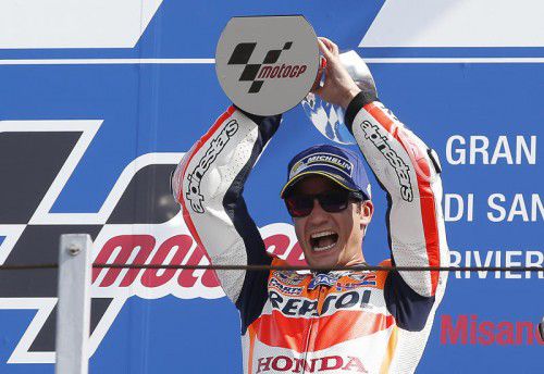 Dani Pedrosa musste fast ein Jahr auf einen Sieg warten.  Foto: ap