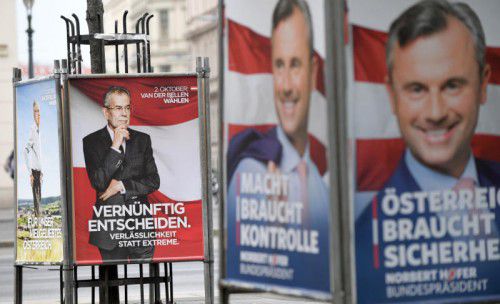 Der Wahlkampf um das Amt des Bundespräsidenten zieht sich in die Länge. Plakate und Inserate könnten eingeschränkt werden.  APA