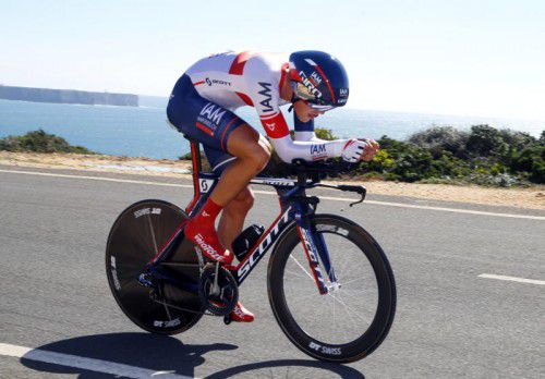 Ex-Stundenweltrekordhalter Matthias Brändle ist heute bei der erstmals ausgetragenen Zeitfahr-EM im Einsatz. Foto: Bettini