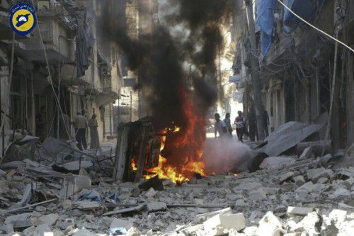 In den letzten Tagen kam es zu Dutzenden Luftangriffen. Foto: AP