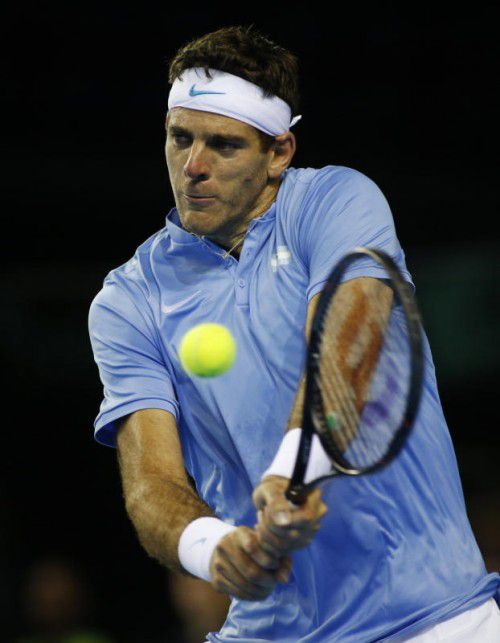 Juan Martin Del Potro düpierte Andy Murray in Glasgow. Foto: afp