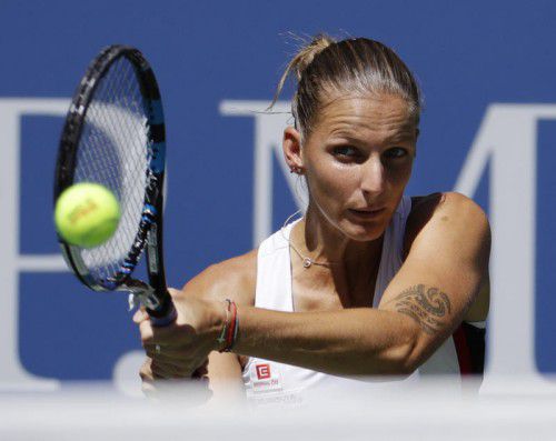 Karolina Pliskova setzte sich gegen die Kroatin Ana Konjuh klar in zwei Sätzen durch und steht damit im Halbfinale. Foto: ap