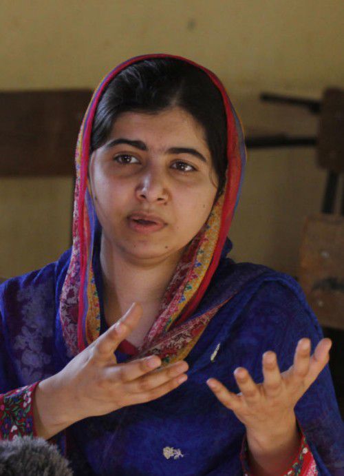 Malala setzt sich auch für Flüchtlingskinder ein. FOTO AP