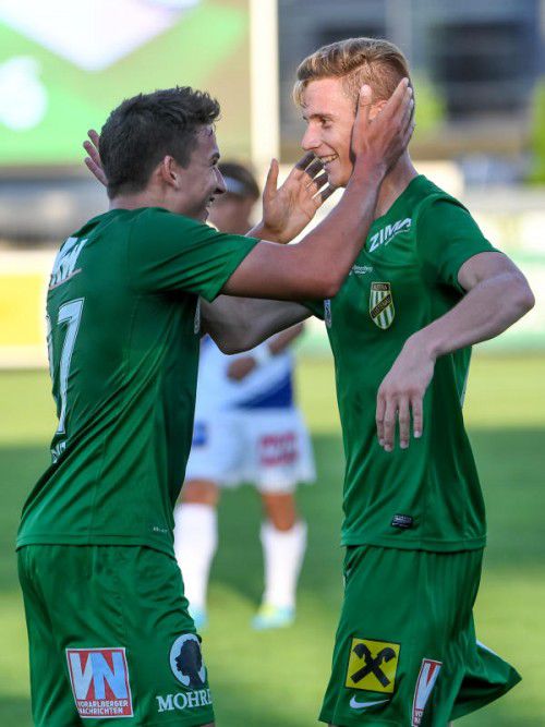 Marco Krainz und Marco Stark wollen auch im Cup beim SKU Amstetten jubeln. Foto: ???